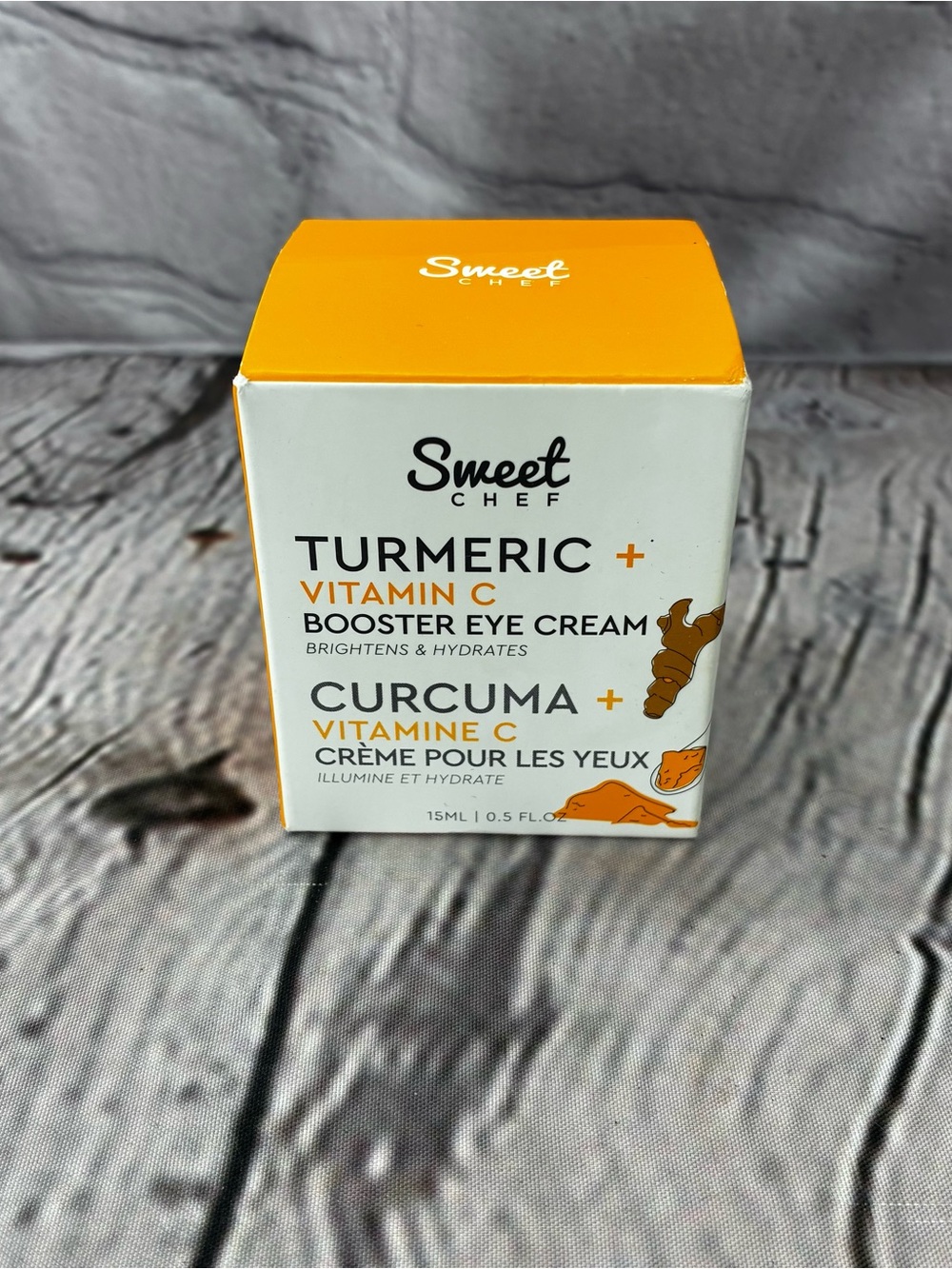 Sweet Chef Turmeric + Vitamin C Booster Eye Cream 0.5 Fl Oz Skincare New In Box